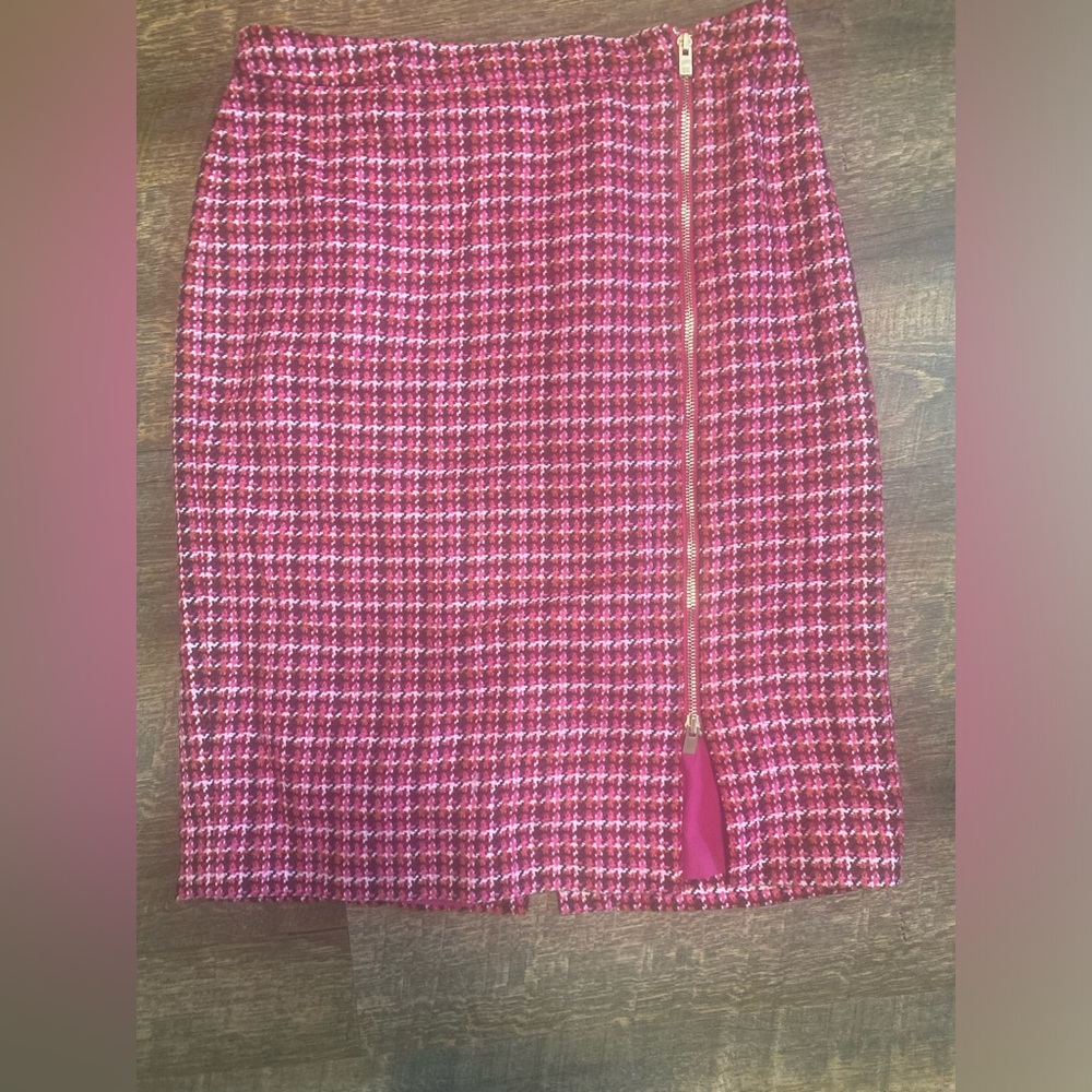 Talbots Fuchsia Tweed Pencil Skirt